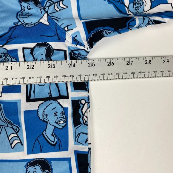 Vintage Fat Albert Platinum Fubu Shirt Mens XL All Over Print Button Front - Picture 8 of 12